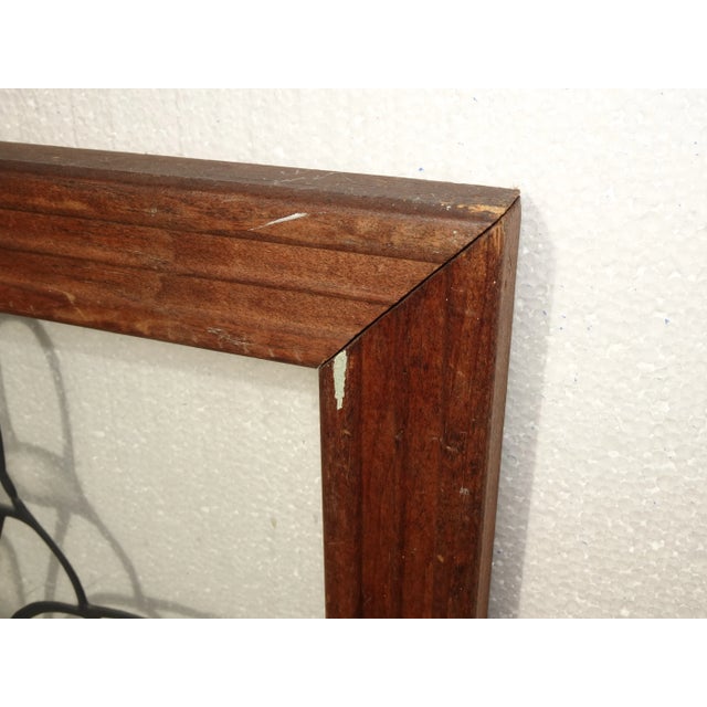 Vintage 36" Tall Stained Glass Style Decorative Window Frame Picture Frame For Sale In Los Angeles - Image 6 of 12