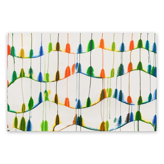 Contemporary Abstract Ink on Paper Painting "Untitled (Ref 19016)" by Martin Reyna For Sale