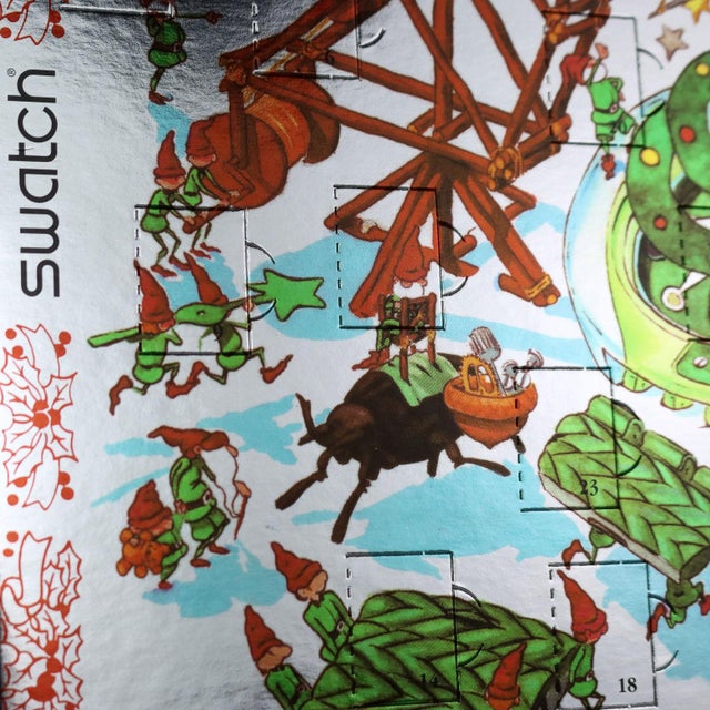 Christmas Greetings Special Edition Advent Calendar from Swatch For Sale - Image 4 of 17
