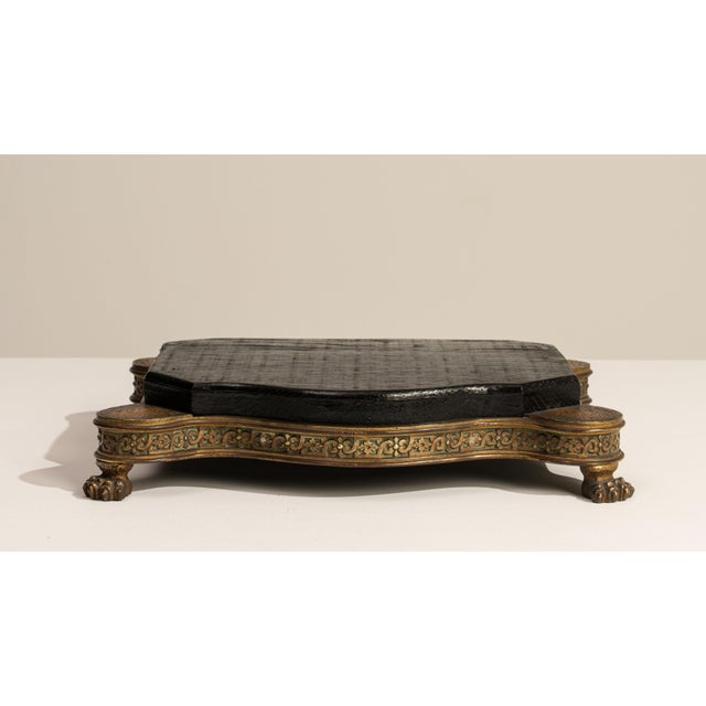 19th Century France Black Wood Pedestal For Sale - Image 16 of 18