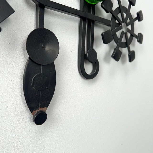 Mid-Century Wrought Iron Wall Decoration from Dantoft, Denmark, 1960s For Sale - Image 6 of 7