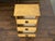 Small English 1920s Mottled Bamboo Three-Drawer Chest with Floral Décor For Sale - Image 12 of 12