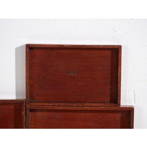 Antique Japanese Wooden Serving Trays, Set of 7 For Sale - Image 6 of 11