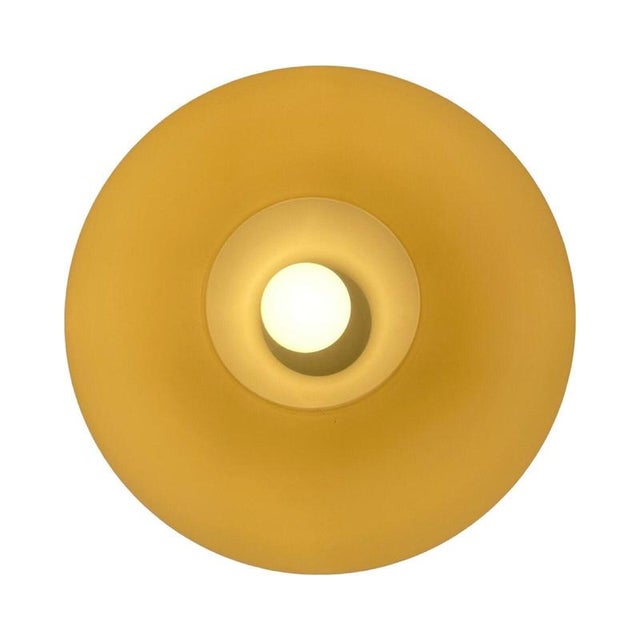 Space Age Pop Art Model 496 Mushroom Lamp in Glass from Hustadt Lighting For Sale - Image 4 of 8