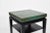 Green Tommi Parzinger Green Leather Occasional Table, Model No. 3303, Ca. 1955 Ebonized Wood, Embossed Leather. For Sale - Image 8 of 11