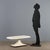 Vintage Plastic Coffee Table with Wheels, Italy, 1970s For Sale - Image 3 of 10