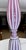 Large Raspberry Lavender Opaline Murano Glass Ribbed Table Lamp by Barovier For Sale - Image 10 of 16