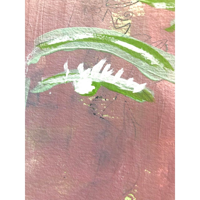 Contemporary Painting on Paper by CL Auker “Haku Lei” For Sale - Image 4 of 6