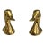 Virginia Metalcrafters Brass Duck Bookends - A Pair For Sale