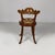 1930s Italian 19th Century Style Chair in Wood and Embroidered Fabric, 1930s For Sale - Image 5 of 18
