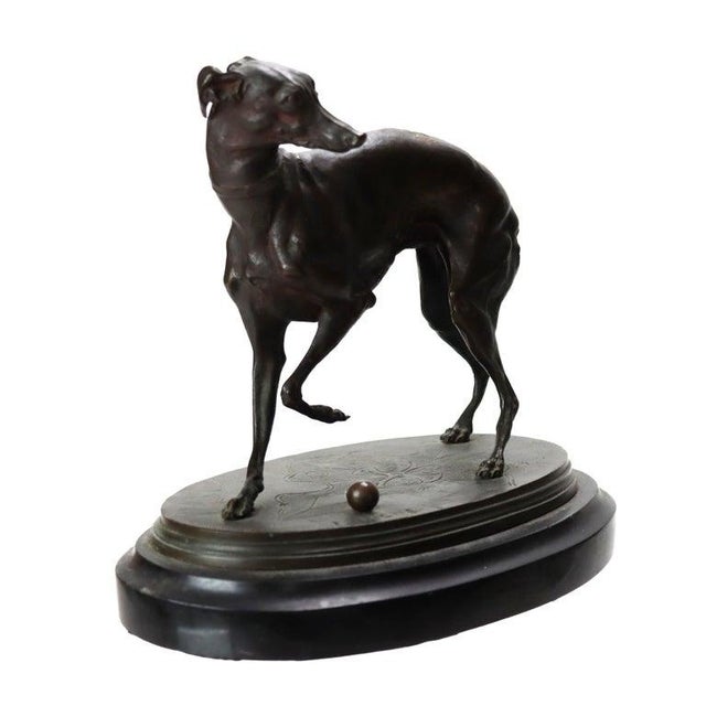 An antique bronze sculpture by French animalier artist Pierre-Jules Mène, dating to circa 1890. Mène's masterful technique...