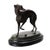 An antique bronze sculpture by French animalier artist Pierre-Jules Mène, dating to circa 1890. Mène's masterful technique...