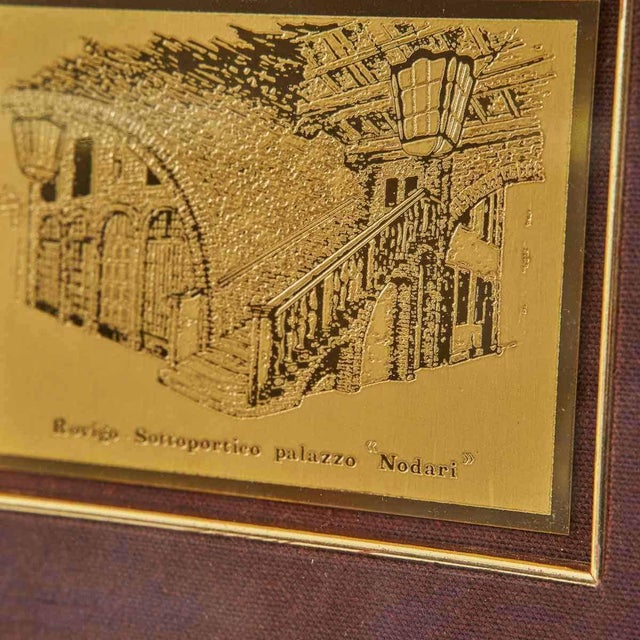 Antique Metallic Plaque of Palazzo Nodari For Sale - Image 4 of 7