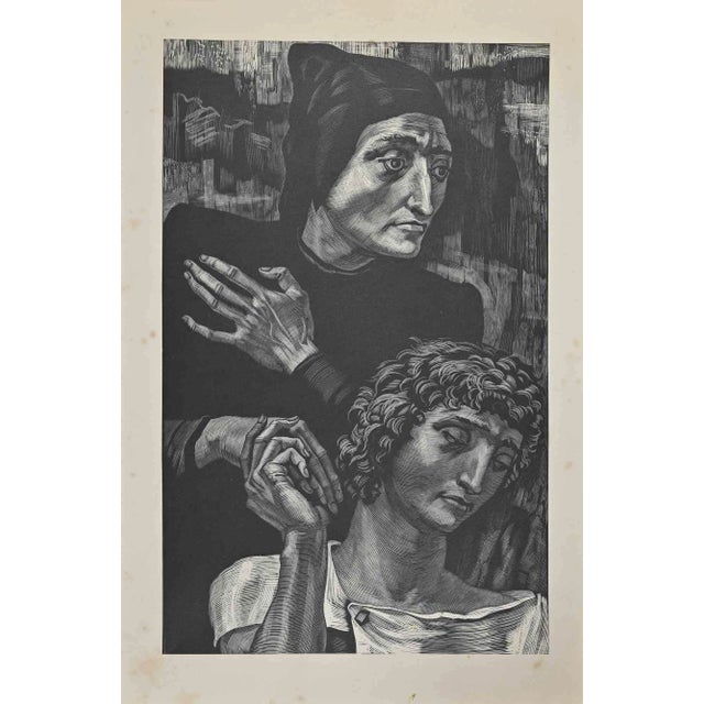 The Compassion, Original Etching, Early 20th-Century For Sale