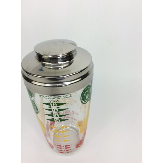 Mid-Century Modern Vintage Mr Bartender Recipe Cocktail Shaker For Sale - Image 3 of 5