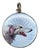 1900-1909 Swedish Sterling Silver Enamel Portrait of a Sighthound For Sale