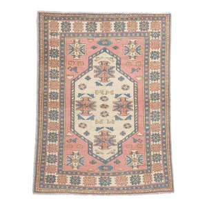 Vintage Pink Persian Hamadan Rug - 05'07 X 07'06
