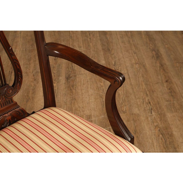 Henkel Harris Henkel Harris Mahogany Set Of Eight Lyre Back Dining Chairs For Sale - Image 4 of 18