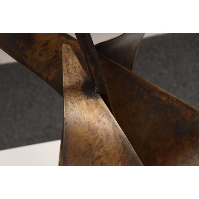 Pair of Vintage Brutalist Steel "Ribbon" Table Lamps by Richard Barr for Laurel For Sale - Image 15 of 18
