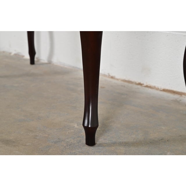 Brown Barbara Barry for Baker Furniture French Regency Dark Mahogany Console or Side Table For Sale - Image 8 of 14