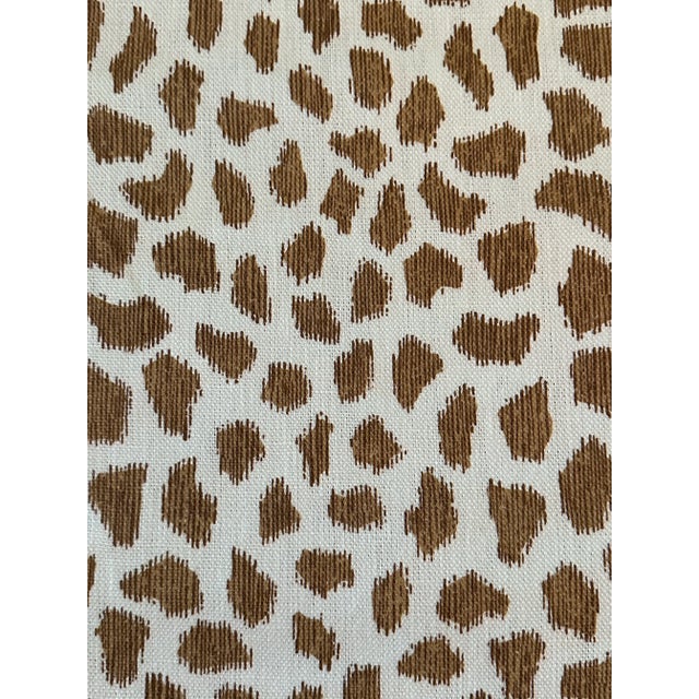 Brunschwig & Fils Jiraffa Linen Fabric Tan 4 1/2 Yards Width 54 Repeat UOM IN Vertical Repeat 26.5 Horizontal Repeat 27