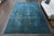 Blue 1970s Vintage Persian Handmade Wool Cotton Area Rug For Sale - Image 8 of 11