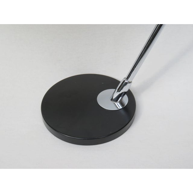 Table Lamp in Black Lacquer and Chrome Plating, 1960s For Sale - Image 9 of 12