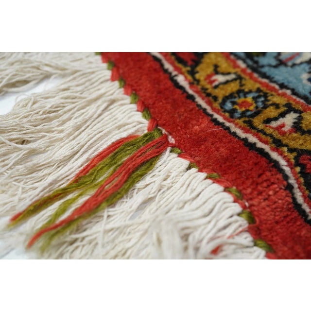 1960s Vintage Qum Rug 7'4'' X 10'1'' For Sale - Image 5 of 11