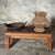 Small Antique Rectangular Four-Legged Teak Bench, Indonesia, 1980s For Sale - Image 15 of 18