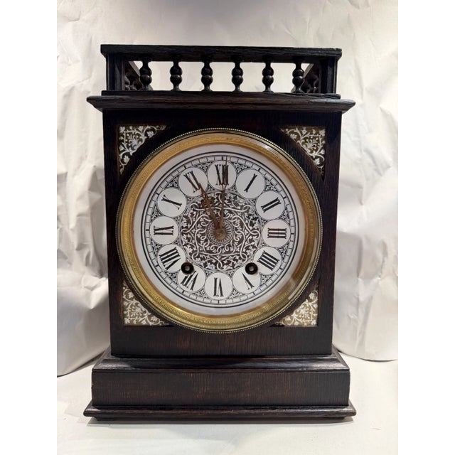 19th Century 19th Century French Aesthetic Style Mantel Clock Attributed to Lewis Foreman Day For Sale - Image 5 of 13