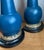 Vintage Blue Gilt Accented Table Wood Half Lamps - Pair For Sale - Image 11 of 11