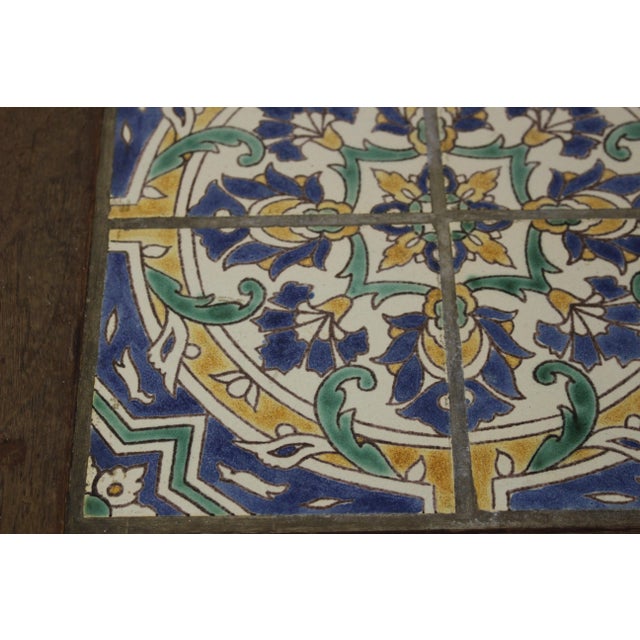 Early 20th Century Vintage California Tile Top Occasional Table For Sale - Image 5 of 13