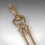 Late 19th Century Antique Fireplace Tool Suite, English, Brass, Shovel, Poker, Tongs, Victorian For Sale - Image 5 of 12
