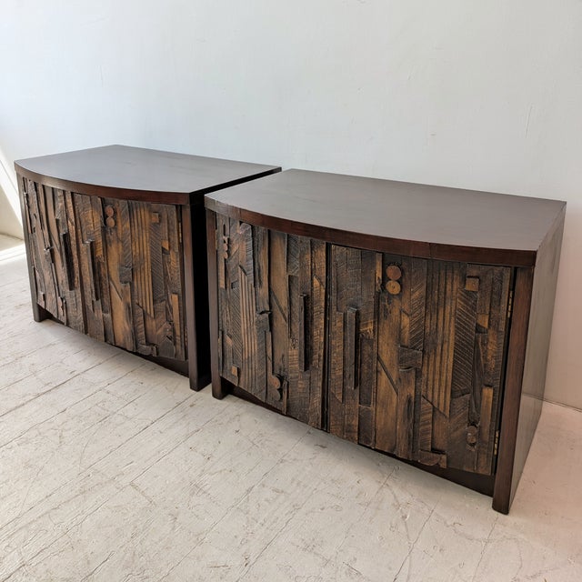 Mid-Century Brutalist Pueblo Cabinets, Usa, 1970s, Set of 2 For Sale - Image 10 of 14