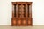 Baker Furniture Style French Regency Carved Walnut Lighted Breakfront Bookcase Cabinet For Sale - Image 12 of 12