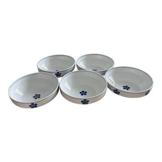 Vintage Hakusan Masahiro Mori Nejiriume Rice Bowls - Set of 5 For Sale