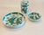 Japanese Vintage Japanese Green Dragon Porcelain Ashtrays & Holder Set - 3pc. Set For Sale - Image 3 of 8