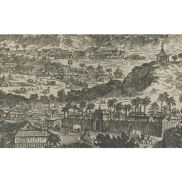 Arnoldus Montanus, Engraving of the Royal City of Arakan, 1676, Paper For Sale - Image 3 of 9