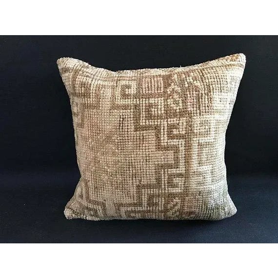 Vintage Bohemian Organic Wool Decorative Pillow Case For Sale - Image 10 of 10