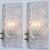 Metal Textured Glass and Brass Wall Lights from J.T. Kalmar, 1960, Set of 2 For Sale - Image 7 of 15