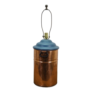 Antique Country Farmhouse Copper Boiler Still Tank Table Lamp 30"