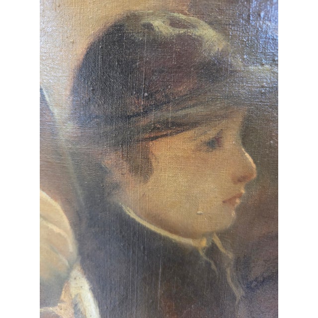 Antique Antal Anton Peczely (b.1891-1963) Oil on Canvas Jewish Scholar Painting For Sale - Image 15 of 17