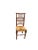 Queen Anne Set of 12 Walnut Rush Seated Spindle Back Chairs, Circa 1950s For Sale - Image 3 of 9