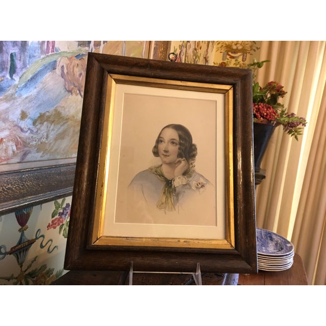 Antique 1820s English "maid of Honour" Hand Colored Engraving For Sale - Image 12 of 13