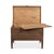Swedish-Style Trunk Side Table in Antiqued Cream For Sale - Image 4 of 11