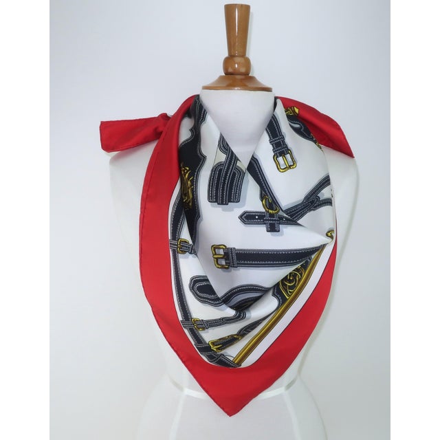 Hermès Harnais Des Présidents Silk Scarf, 1980's For Sale - Image 13 of 17
