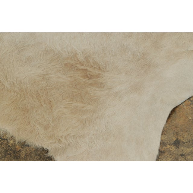 Rug & Kilim’s Contemporary Cowhide Rug With Natural Texture in Soft Beige & Brown For Sale In New York - Image 6 of 9