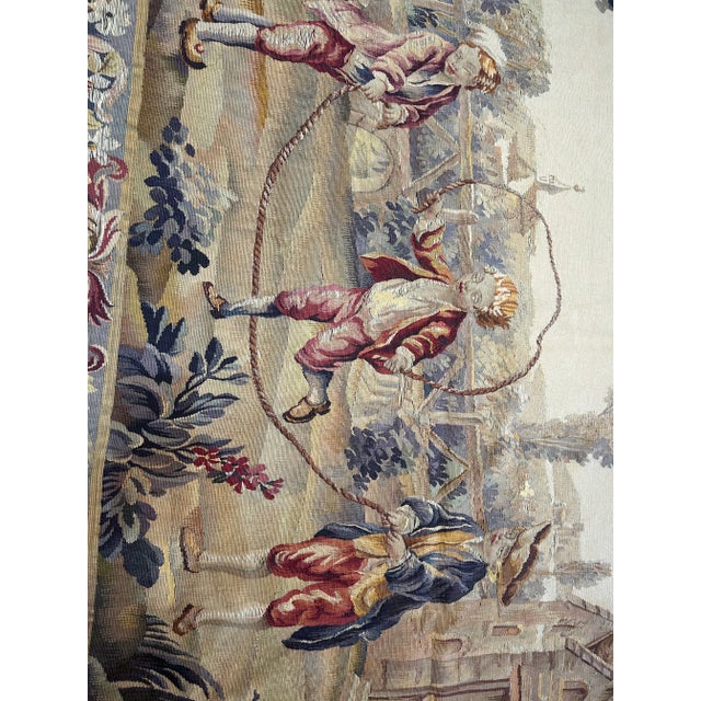 19th Century French Aubusson Tapestry For Sale - Image 9 of 11