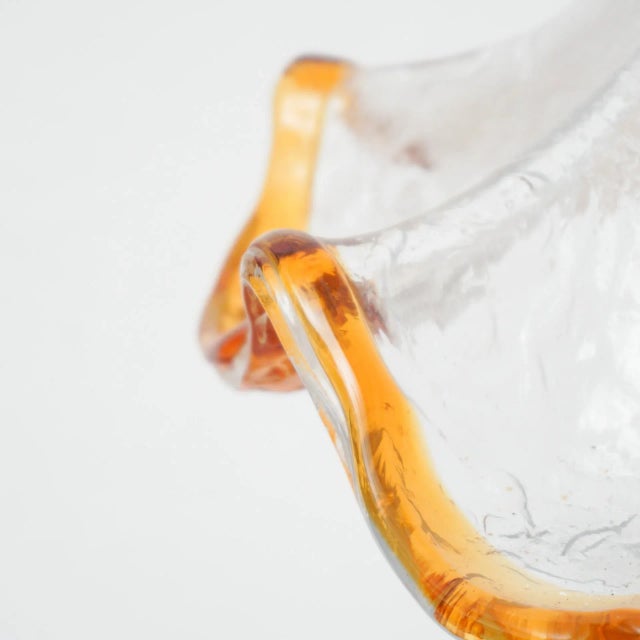 Gold Mid-Century Modern Glass Pendant Lamp, 1960s For Sale - Image 8 of 14