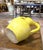 Yellow 19th Century French Provence Yellow Glazed Terracotta Double-Handled Jug For Sale - Image 8 of 9
